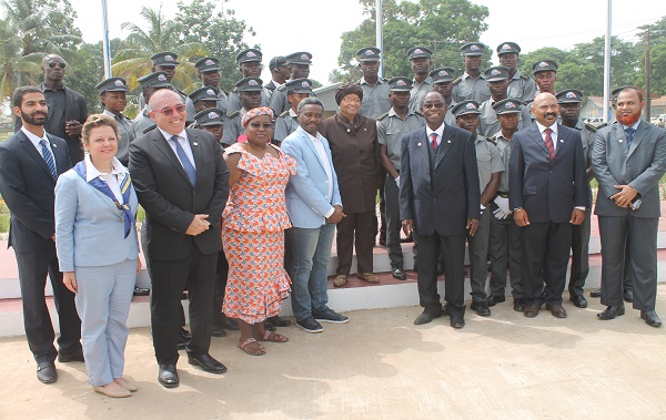 LMTI cadets with President and guests 2